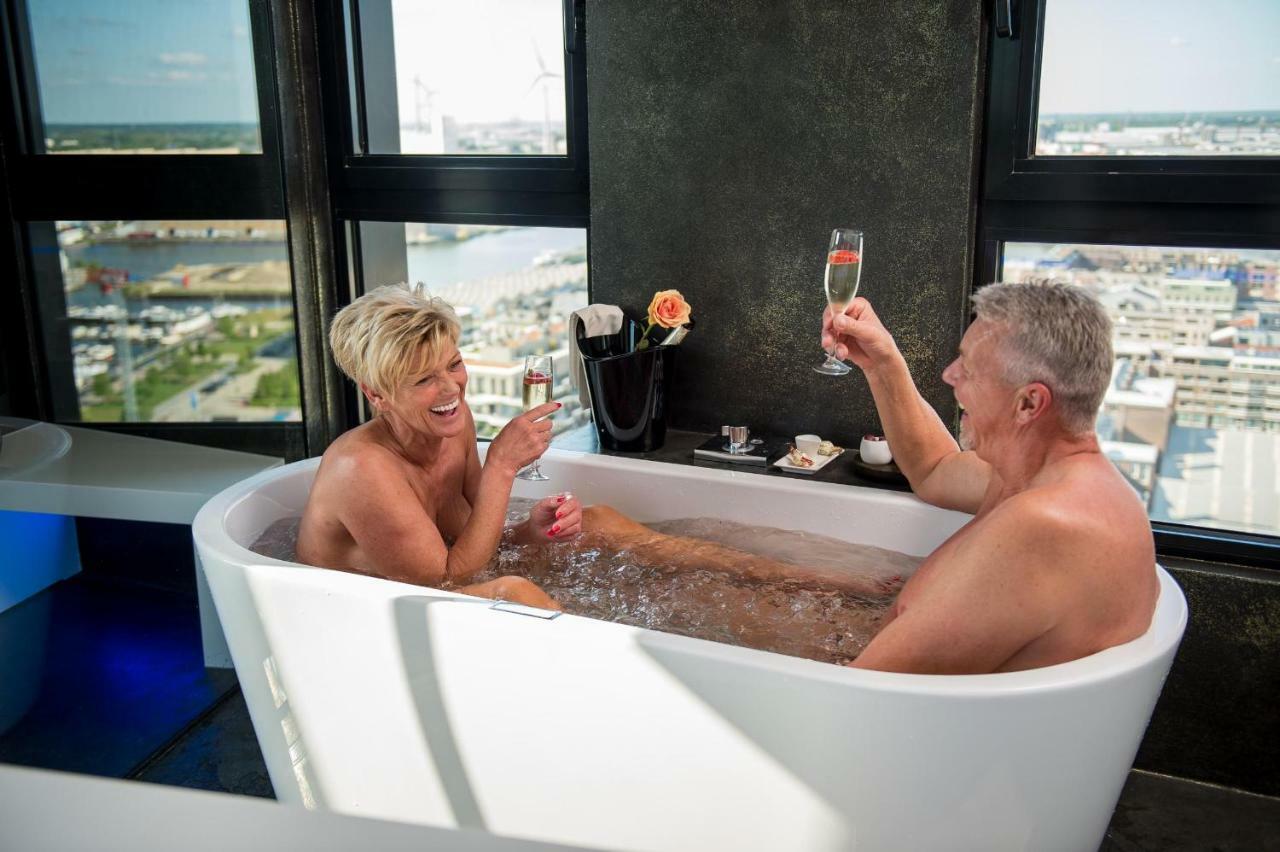 アントウェルペンExclusieve Prive Wellness Penthouse Skynoozアパートメント エクステリア 写真