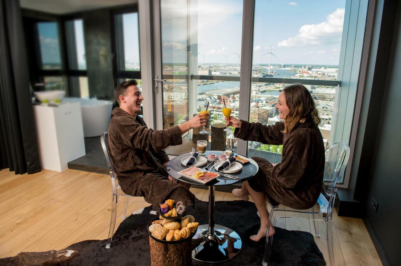 アントウェルペンExclusieve Prive Wellness Penthouse Skynoozアパートメント エクステリア 写真